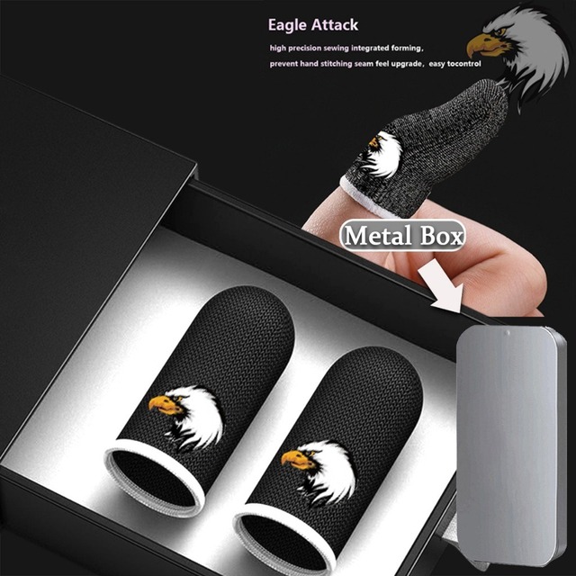 Silver Fiber Gaming Finger Sleeves, Designed Specifically for Esports, Are Non-slip, Sweat-absorbent, and Highly Sensitive.