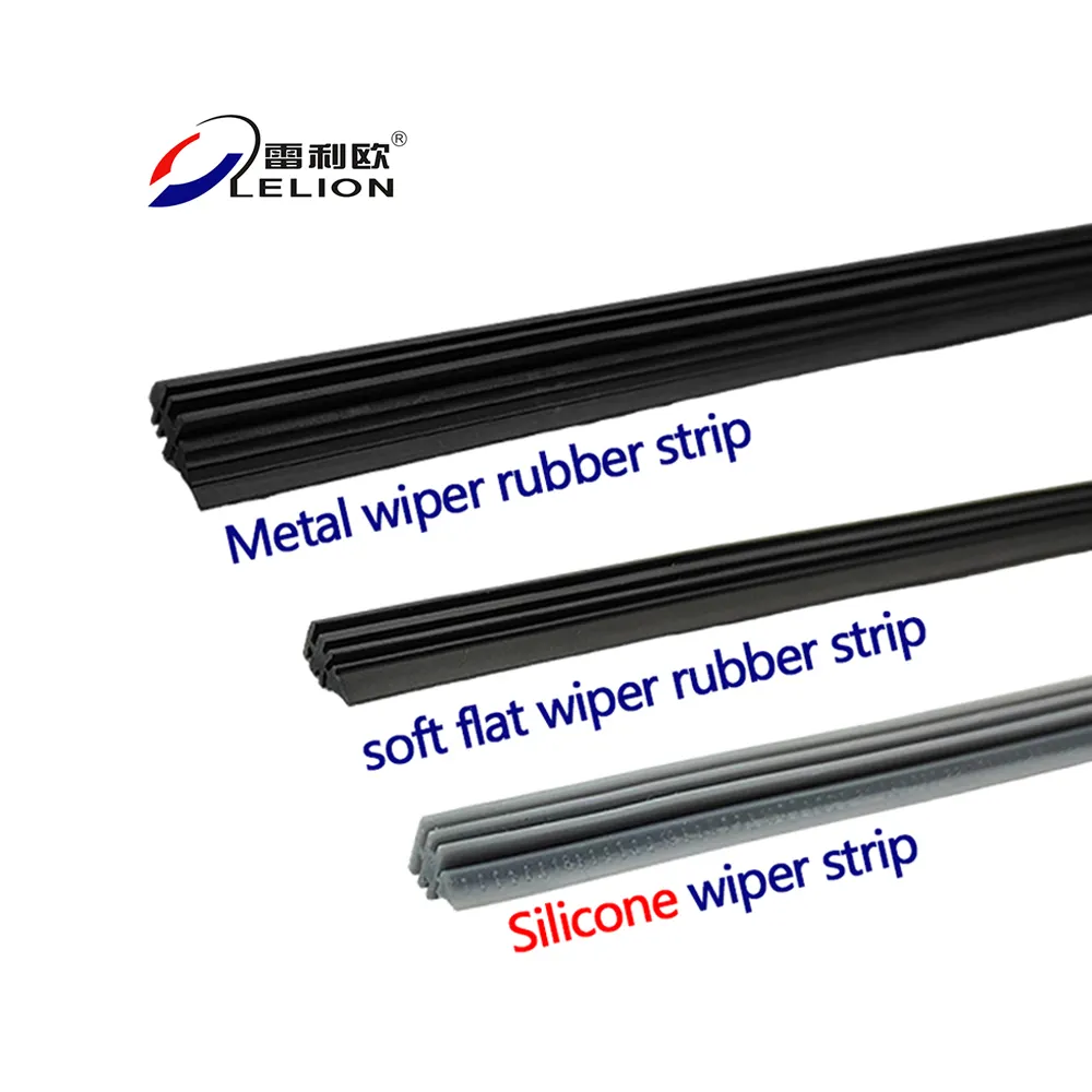 LELION terbaik penjualan baru bilah Wiper kaca depan mobil isi ulang 8mm 24 inci bilah Wiper silikon hibrid strip isi ulang karet