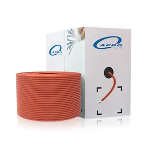 4 Pairs Solid Copper Interior Utp Ftp Sftp Cat6 Cat6a 24Awg Network 305m1000ft Shielded Outdoor Cable Pvc Jacket Cat6 Lan Cable