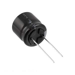 ตัวเก็บประจุ2200 UF แบบมีรู URZ1C222MHD1TN รัศมี16V 2200 uF 20% ฝาปิดของแท้ - Product Image 1