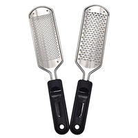 Outil de pédicure professionnel portable, lime à pieds en acier inoxydable tendance, brosse exfoliante, pousse-callosités pour les talons, éliminateur de peaux mortes