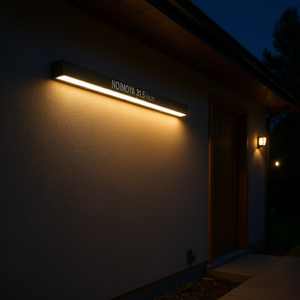 Lámpara de Pared Exterior Noimoya de 31.5 Pulgadas, Tira de Luz LED 3000K Blanco Cálido, IP65 Impermeable, Aleación de Aluminio, Iluminación Exterior - Product Image 2