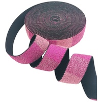 Sangle tissée extensible personnalisée en tricot élastique à double couleur, adaptée aux étudiants, pour porte-badge