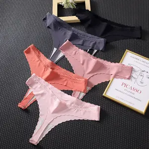 2022 Odm/Oem Luipaard Dame Ijs Zijde T-BACK Lage Taille Sexy Bikini Thongs Voor Vrouwen Aangepaste Slipje G-strings Vrouwen Ondergoed
