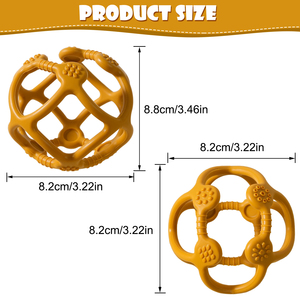 Mordedores Sensoriales para Bebés Libres de BPA, Mordedores de Silicona en Forma de Bola para Bebés, Juguetes Masticables para la Dentición, Lindos Mordedores de Silicona para Niños Pequeños - Product Image 3