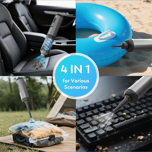 Aspirateur à main intelligent sans fil, mini aspirateur avec une forte aspiration de 15 KPa, rechargeable, type C, aspirateur portable pour la maison - Product Image 3