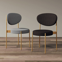 Chaise de salle à manger tournante LOFT moderne simple avec dossier Home Office Hotel Kitchen Cafe Restaurant Furniture