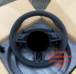 Volant en fibre de carbone personnalisé, mise à niveau au style 992 GT avec bouton <span class=keywords><strong>SC</strong></span> pour <span class=keywords><strong>Porsche</strong></span> Cayenne 958 958.2 Panamera 970 Macan 2011-2016 - Product Image 6