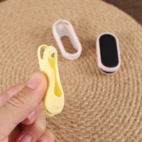 Étui de protection en silicone de couleur unie pour Xiaomi Mi Band 10/Xiaomi 9/Xiaomi 8