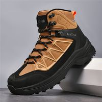 Bottes de randonnée montantes pour hommes de haute qualité pour l'automne/hiver/été, idéales pour le trekking, le backpacking, avec empeigne en maille respirante et lacets, parfaites pour le travail et les activités tactiques.