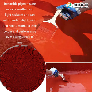 Red Iron Oxide Ink & Cosmetic Pigment Paint Powder Pattern for Concrete Ceramic & Other Applications