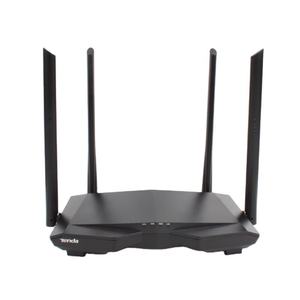 เราเตอร์ Tenda AC6 AC1200M แบบ Dual-Band WiFi ความเร็ว 1000Mbps 2.4G/5GHz พร้อมเสาอากาศ 4 ต้น สำหรับใช้ในบ้าน รองรับภาษาอังกฤษ ระบบ WEP และไฟร์วอลล์ E - Product Image 1