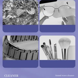 Nettoyeur à ultrasons portable pour bijoux en acier inoxydable 304, 15W, pour la maison, équipement de nettoyage à ultrasons - Product Image 5