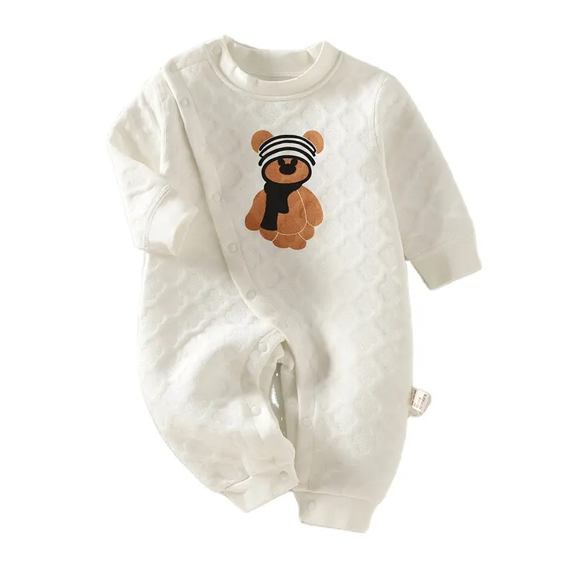 Grosir baju monyet bayi perempuan, pakaian dalam katun hangat musim dingin Musim Semi dan Gugur bayi 100 katun