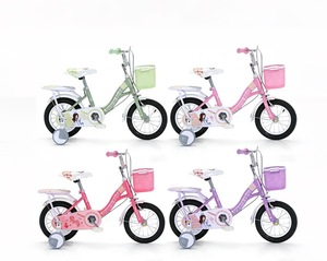 Vélo pour filles princesses avec roues d'apprentissage, vélo pour enfants de 12/14/16/20 pouces avec panier, vélo pour tout-petits pour petites filles - Product Image 3