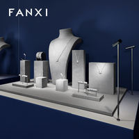 Ensemble d'accessoires de présentation de bijoux DIY FANXI original avec microfibre et couleur personnalisée pour les bijouteries
