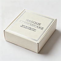 Boîte d'emballage pour biscuits et gâteaux en carton ondulé blanc, impression UV argentée personnalisée, haute qualité, durable, impression avion