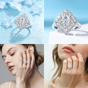 Factory On Stock Customizable 925 Sterling <b>Silver</b> <b>Stacked</b> Crown <b>Ring</b> Luxury Style 5A Cubic Zirconia Engagement & Wedding <b>Ring</b> - Product Image 6