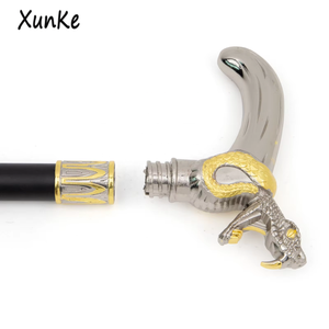 Canne de marche élégante en argent et or, style serpent ouvert, canne de marche vintage pour gentleman, accessoire de mariage, accessoire de <span class=keywords><strong>film</strong></span>, bâton de randonnée, béquille - Product Image 6