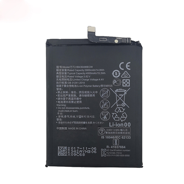 For Huawei Mate 10 Pro Lite Mate20 P20 Mobile Phone Battery 4000mAh Lithium Ion for Mate10 HB436486ECW