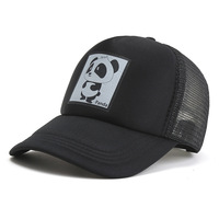 Gorra de béisbol Panda, informal, con protección solar, moderna, de malla, estilo camionero, ajustable, unisex, para verano y actividades al aire libre