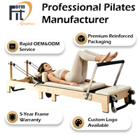 Mesin Pilates Reformer Komersial Lipat Formfit, Mesin Pilates Reformer Kayu Maple
