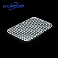 Plaque de diffusion prismatique UGR en PMMA à texture hexagonale anti-éblouissement pour éclairage LED personnalisé Kunxin
