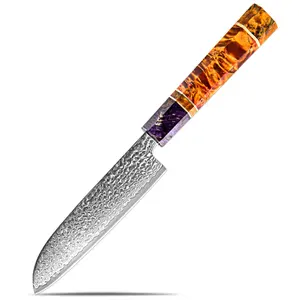 Нож Santoku Pro из дамасской стали, 5 дюймов