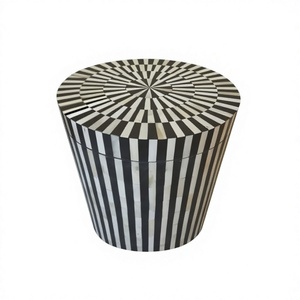 Hot Selling New Style Bone Inlay Round <b>End</b> <b>Table</b> Bone Inlay Coffee <b>Table</b> Bone Inlay Round Side <b>Table</b> Handmade Drum <b>End</b> Stool - Product Image 1