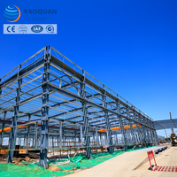 Hangar industriel en structure métallique pour la fabrication et le stockage avec portique économique