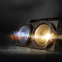 Shehds 2 yeux Cool chaud blanc Par lumière 200W Led Dmx512 éclairage aluminium Cob lumières de scène pour Disco Dmx Dj équipement