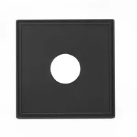 Panneau d'objectif de caméra grand format en acier inoxydable/aluminium usiné sur mesure par CNC, diverses finitions de surface, professionnel