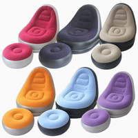 Canapé gonflable simple, portable, pliable, coussin d'air inclinable pour le camping et la plage, siège de canapé relaxant