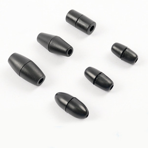 Diskon besar gesper hitam gesper plastik jepit pengaman terpisah dengan 3mm 4mm lubang untuk Kalung Gelang perhiasan pembuatan tali pakaian - Product Image 1