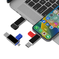 Nueva Memoria USB OTG, Directamente de Fábrica, Memoria Flash UTC246, Tipo-C Metálico con LED y Logotipo, Pendrive para Teléfono