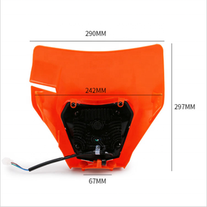 Lampe frontale universelle modifiée LED 30W 12V 6000k pour <span class=keywords><strong>moto</strong></span> Dirt Pit Bike Fit <span class=keywords><strong>moto</strong></span> phare - Product Image 2