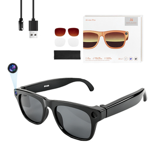 Lunettes Intelligentes d'Assistant IA Professionnel avec Traduction en Temps Réel, Lunettes de Soleil Intelligentes avec Caméra HD 8MP et Technologie Anti-Tremblement - Product Image 1