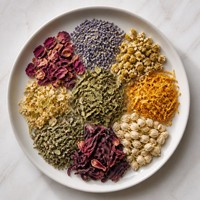 Thé aux fleurs et herbes mélangées en vrac 500g – Herbes séchées naturelles pour préparations saines