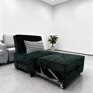 1 Person <strong>Sitting</strong> <strong>on</strong> <strong>a</strong> Foldable Sofa <strong>a</strong> Multifunctional Retractable Sofa <strong>Bed</strong> for Small Apartments - Product Image 4