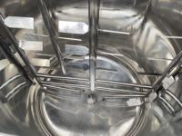 Mélangeur industriel de liquides chimiques, détergents et shampoings avec cuve homogène pour la fabrication de savon liquide pour les mains, capacités 50L, 100L, 200L