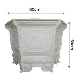 Molde de inyección de plástico para macetas de flores, marca <span class=keywords><strong>BH</strong></span>, 60 cm, de una pieza, para uso doméstico, decorativo, para trabajos de hormigón. - Product Image 1