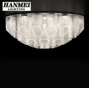 Modern Home Decor Hexagon Pendant <b>Light</b> With Stainless Steel & Glass <b>LED</b> IP65 HM-SX-260710 Modern Design Hexagonal Pattern - Product Image 1