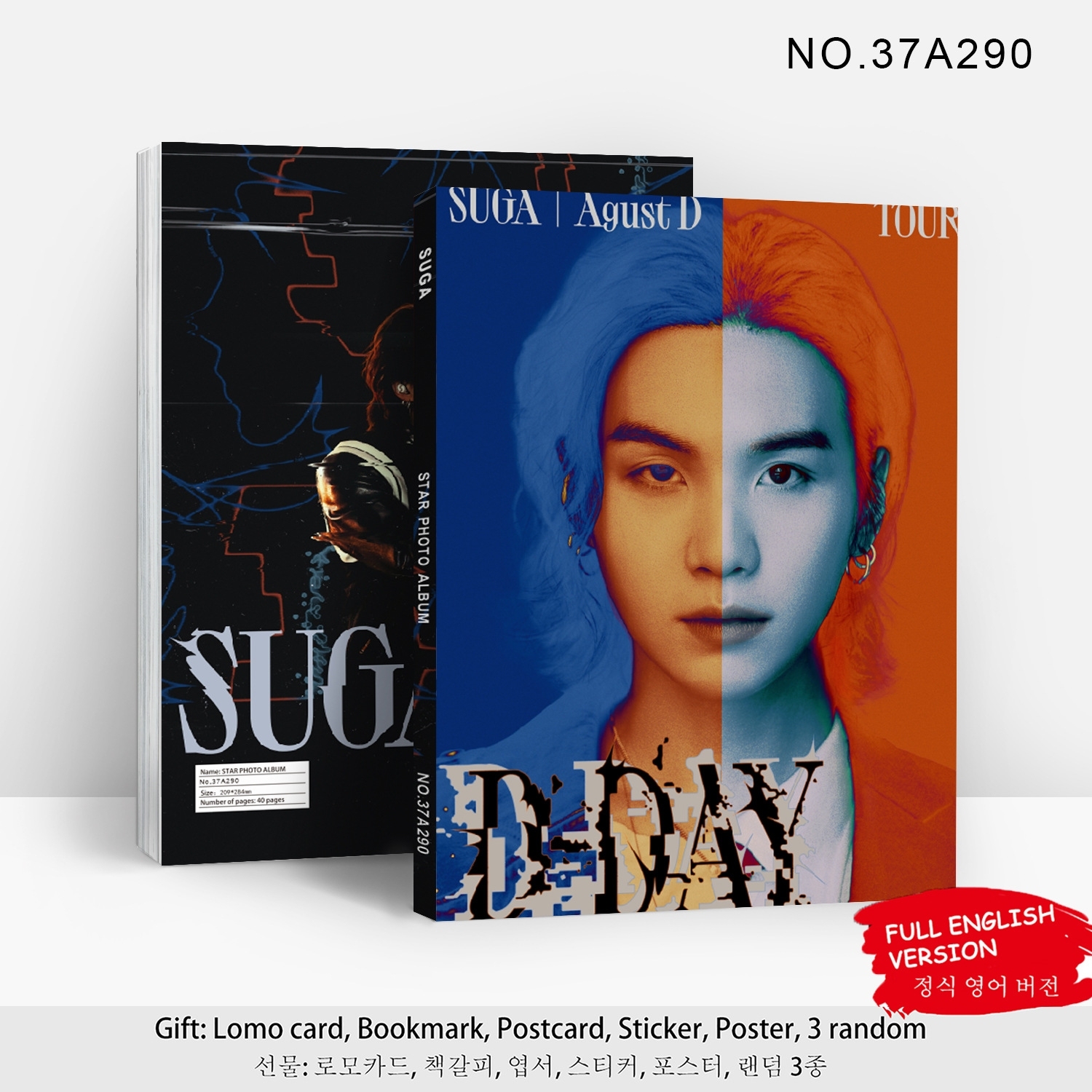 KPOP Idol Group Bangtan Boys Suga D-DAY Photo Album Photobook