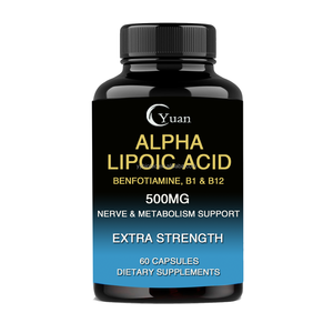 Asam Alfa Lipoat Berkualitas Tinggi dengan <span class=keywords><strong>Vitamin</strong></span> B1 <span class=keywords><strong>B12</strong></span> untuk Meningkatkan Penyerapan Mendukung Sirkulasi dan Kesehatan Saraf Kapsul - Product Image 3