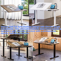 Nouvelle table de dessin électrique réglable en hauteur 2026, bureau d'artiste motorisé inclinable, table électrique à plateau rabattable