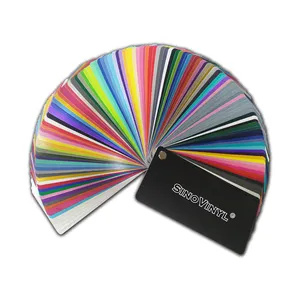 SINOVINYL Amostra Swatch Chrome Matte Gloss Metálico Camaleão Rainbow Holográfico Auto Envolvimento Adesivos Film Car Wrap Vinyl