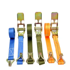 25 Mm White Binding Tensioning Cargo Lashing Belt Rok Ratchet Tie Down Strap With Protection Pad