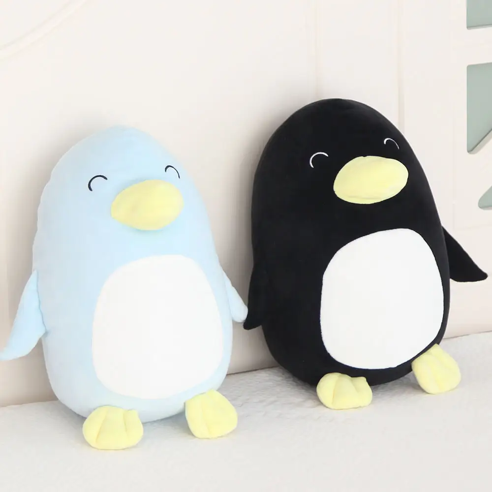 penguin shape floor cushion plush animal toys