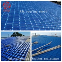 Tuiles Coloniales en PVC Matériaux de Construction Haute Qualité Tuile de Toiture en PVC Résistante au Vent en Résine Synthétique ASA