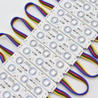 Module LED RGB de haute qualité Goldbo, DC12V, 3 LED, 1,5W, IP67, SMD5050, PCB en aluminium, lettres en relief, publicité, dimmable, conforme CE